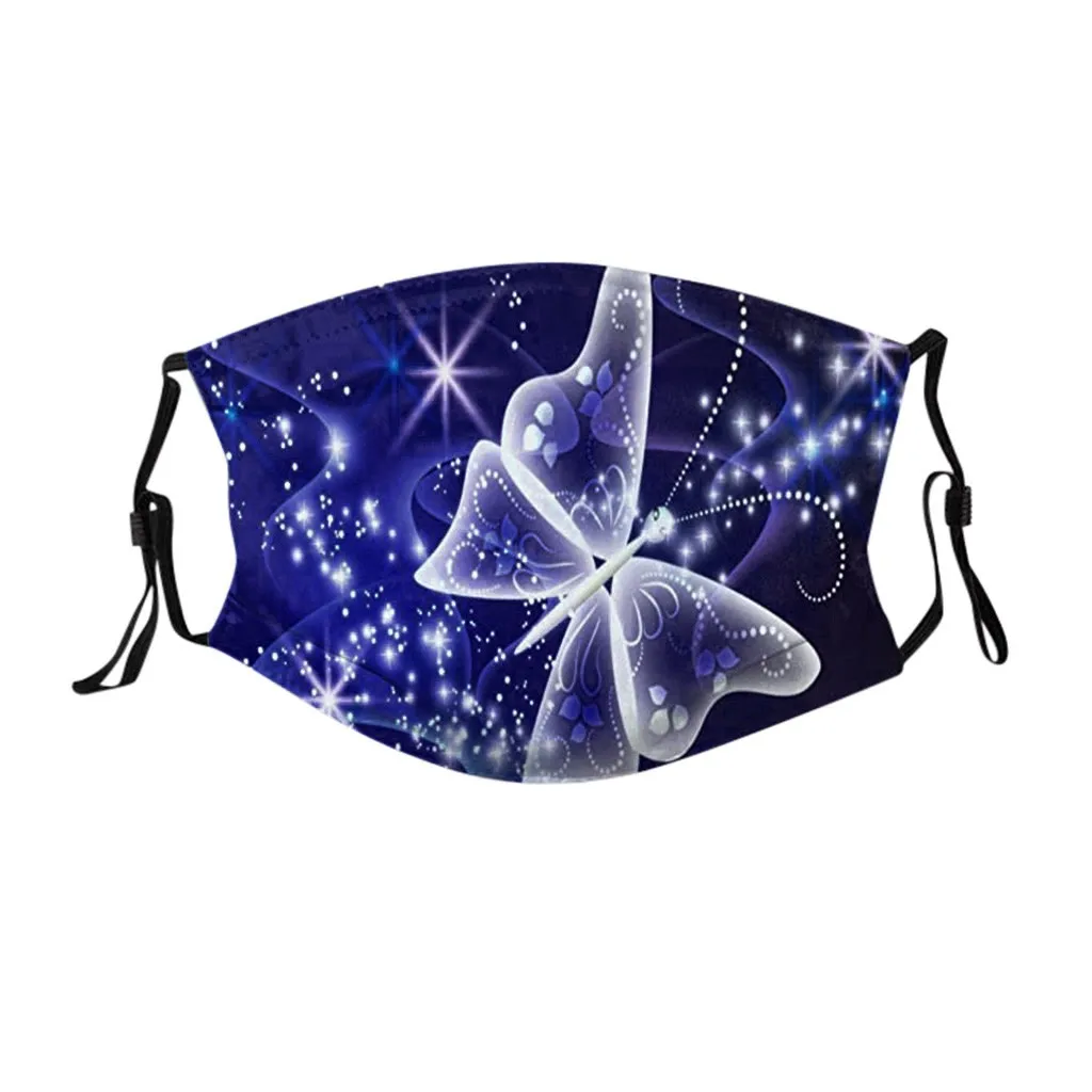 Маски бабочки для лица рта Многоразовые моющиеся защитные маски женщин мужчин