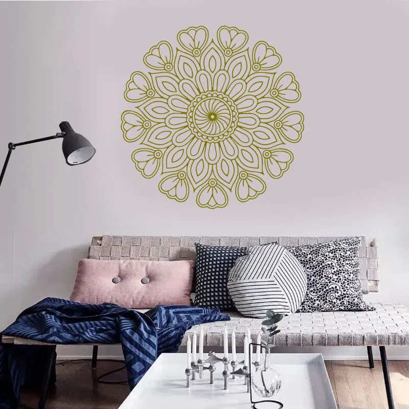 

Mandala Yoga Wall Sticker Vinyl Art Home Decor Living Room Bedroom Headboard Decals Modern Interior Design Decoration Mural 4087