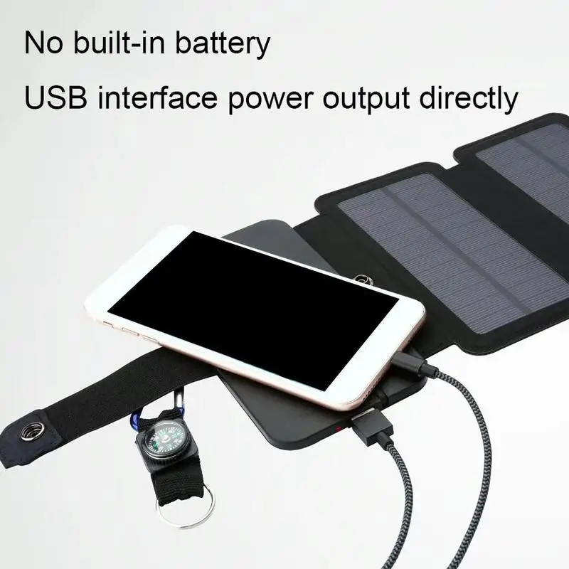 

Sunpower Folding 10W Solar Cells Charger 5V 2.1A Usb Devices Panels Output Portable Solar For Smartphones Y2H7