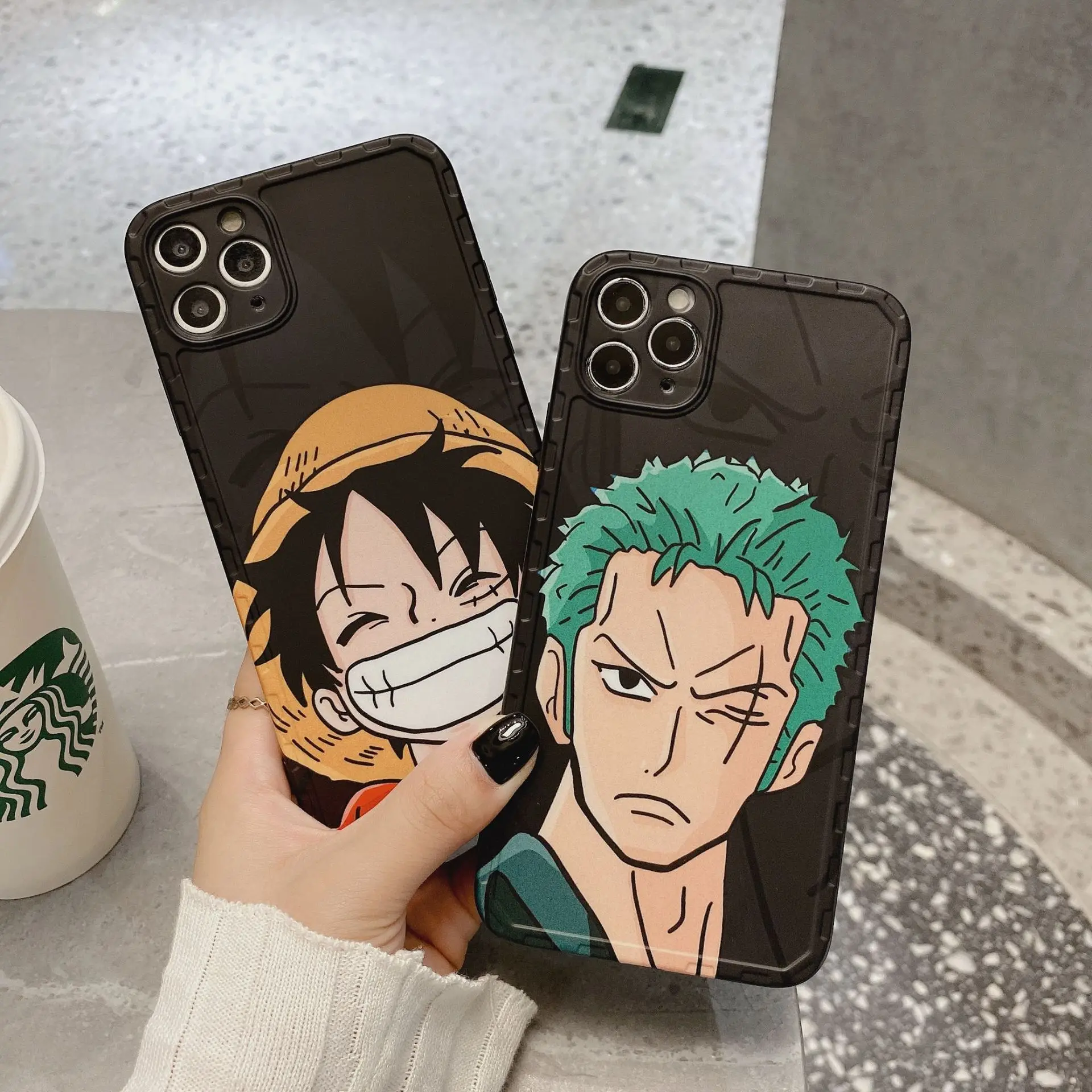

Чехол с Аниме One Piece Apple XS Max для 12Pro полный пакет 7/8 Plus Мягкий чехол 11 мультфильмов XR