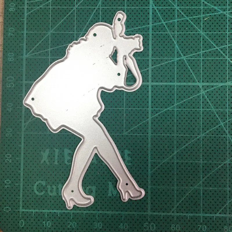 

Girl Woman Photography Metal Cutting Dies Scrapbooking Stencils DIY Paper Cards Decorative Embossing Die Cut Craft Dies 2020 NEW