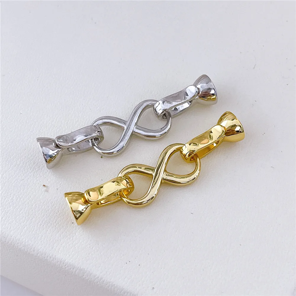 

Infinite Loop Shape Connector Clasp 18K Gold Plated DIY Jewelry Necklace Bracelet Accessories