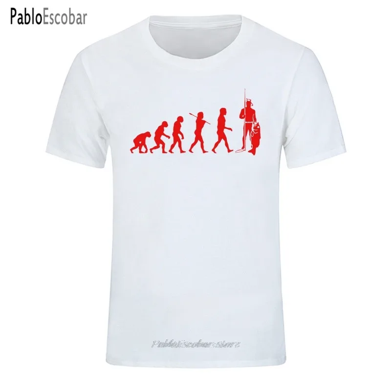 Футболка мужская хлопковая с коротким рукавом модная Эволюция свободного