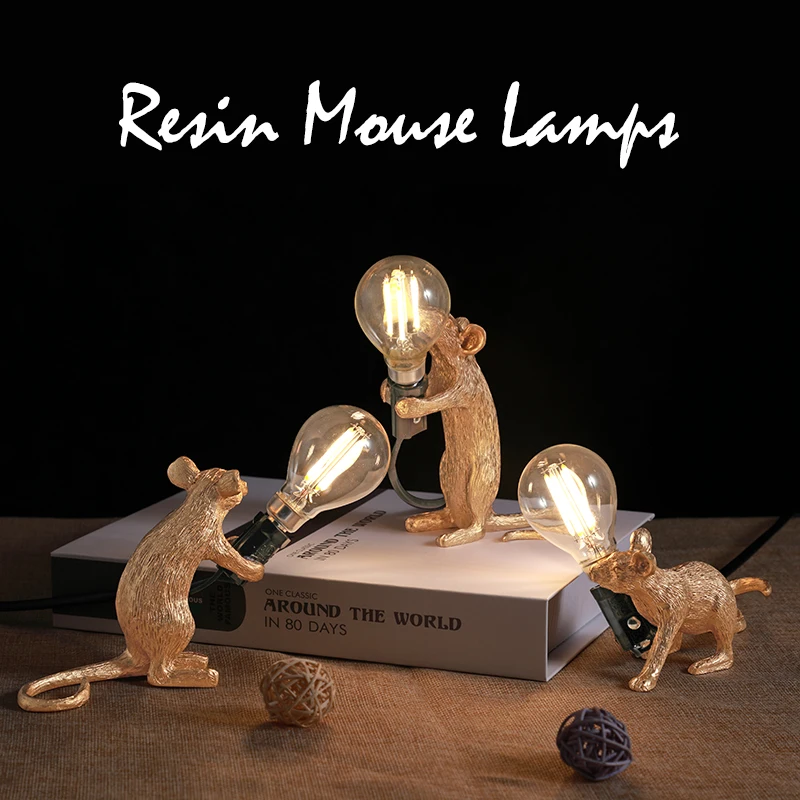 

Современная полимерная светодиодная стол с мышкой лампа SELETTI E12, стол с мышкой настольные лампы, скандинавские декоративные светодиодные но...