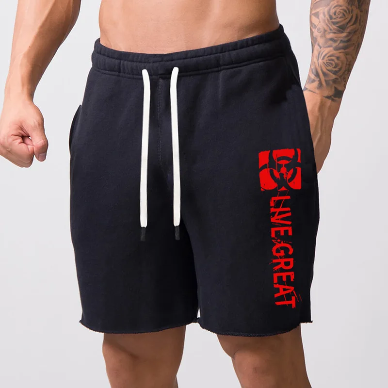 

Summer Mens Joggers Sport Shorts Swim Board Beach Shorts Casual Bodybuilding Workout Short Pants Male Running Fitness Gym Shorts
