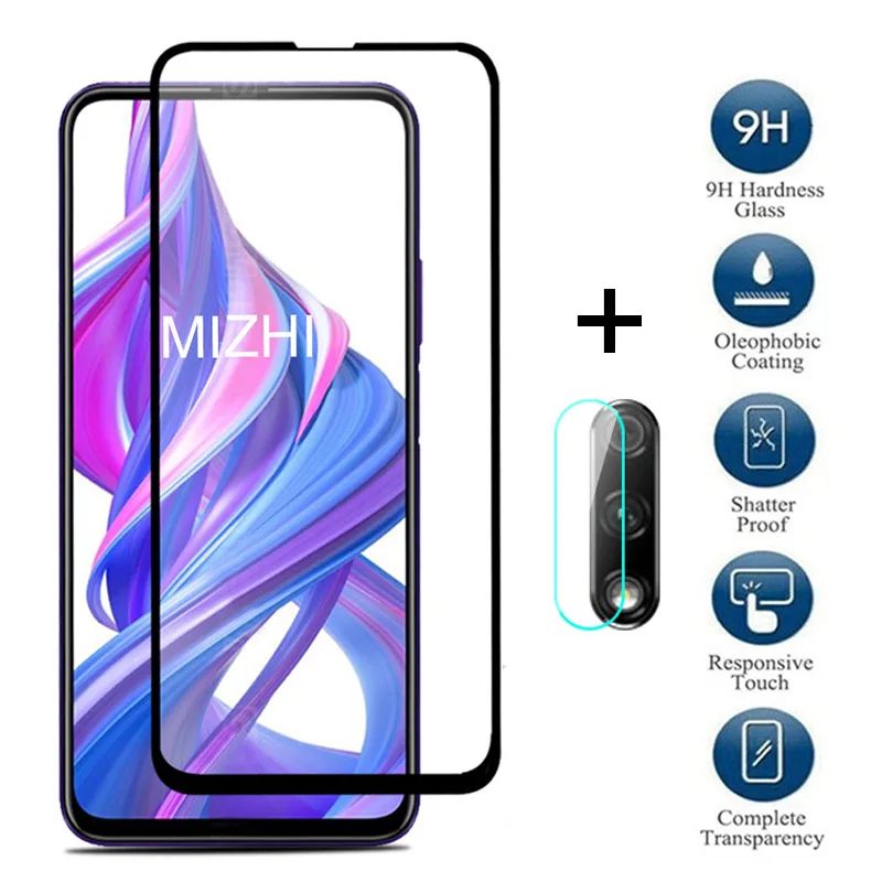 2 в 1 Защитное стекло для huawei honor 9x защитная пленка объектива камеры закаленное Honor