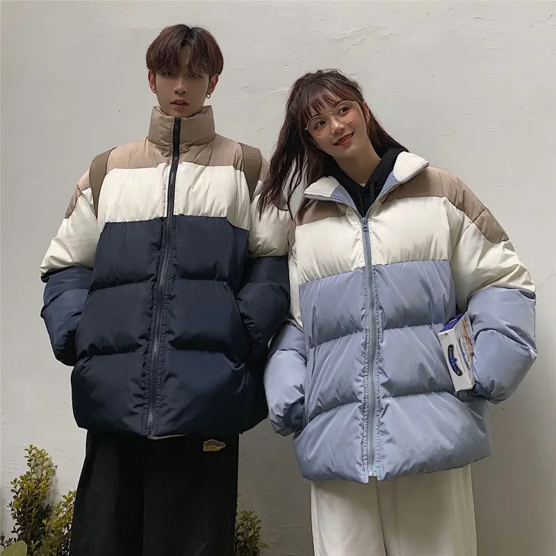 

Новинка зимы 2021, Женская корейская модная парка, пальто для пары, свободная верхняя одежда, толстые парки, повседневное теплое пальто для зимы