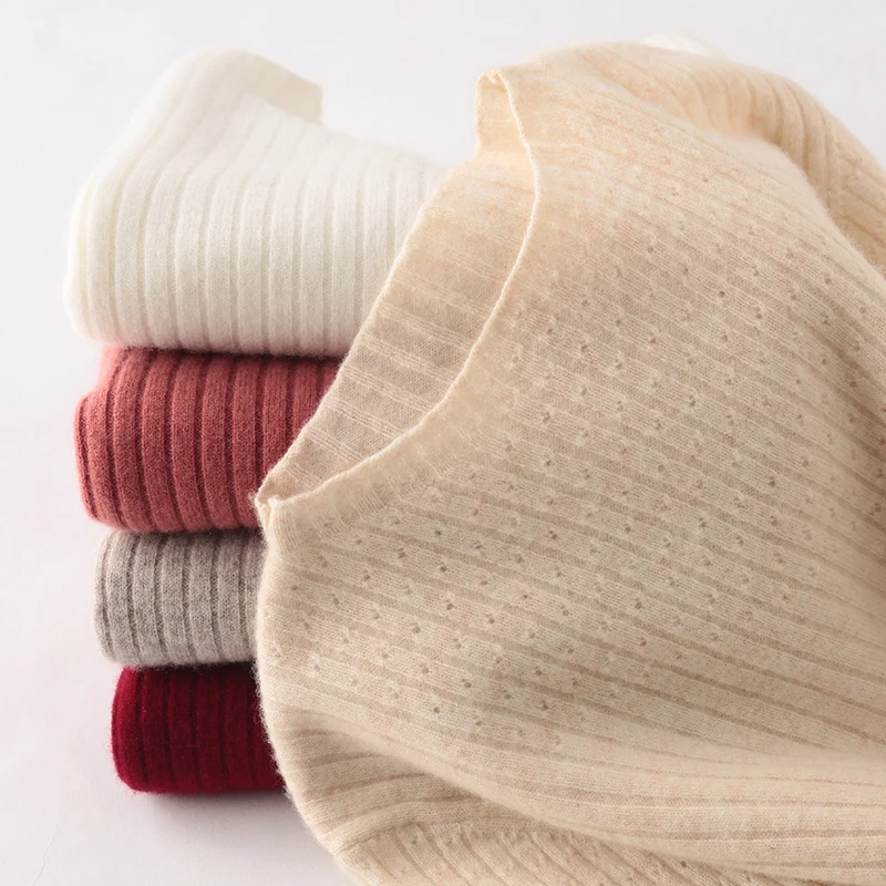 

MERRILAMB Spring 2020 New Women's Short Sleeve Pullover Casual O-Neck Knit Pure Wool Elbow Sleeve Sweater Jumper