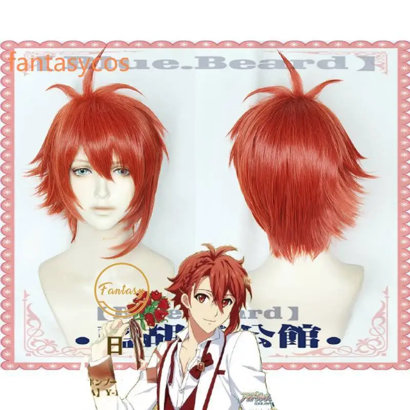 Парик для косплея Game IDOLiSH7 NANASE RIKU оранжевый парик из синтетических волос взрослых