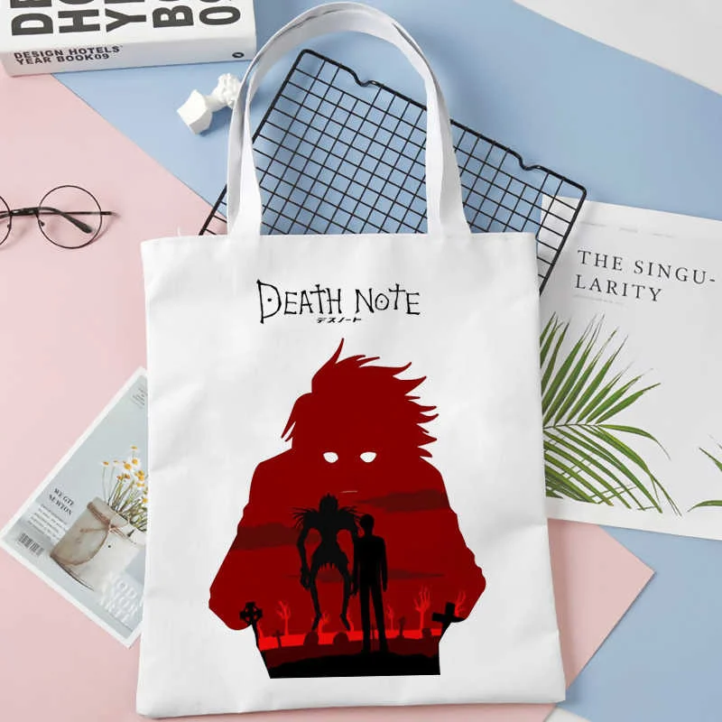 

Death Note shopping bag reusable eco bolso grocery handbag recycle bag bag net tote cabas