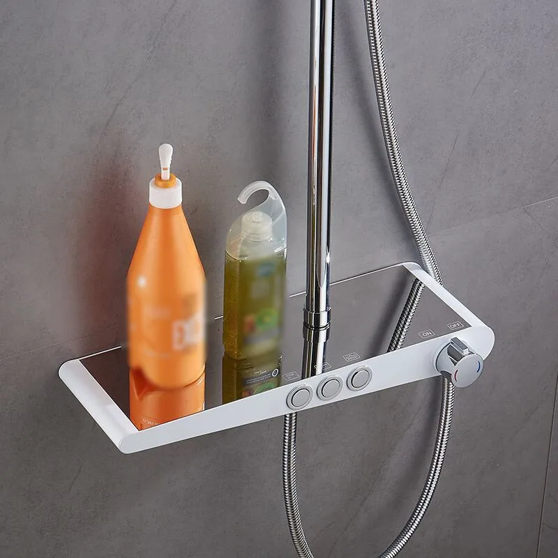 

Liftable Faucet Shower Set Bathroom Mixer Water Taps Wall Mounted Rainfall Spray Shower Heads Durable Bathroom Shower System Set