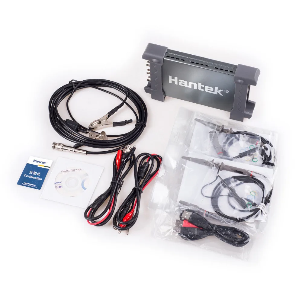 

Hantek 6204BE 4CH USB PC Digital Handheld Automotive Oscilloscopes 4 Channels100MHz Oscillograph Car-detector New