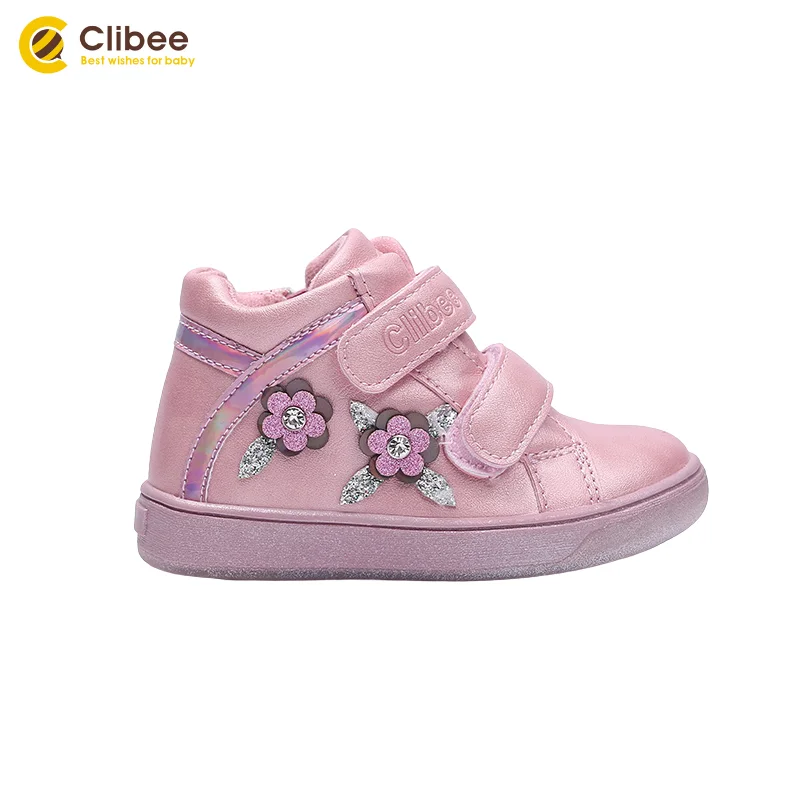 CLIBEE/Повседневные ботильоны для маленьких девочек Детские кроссовки на плоской