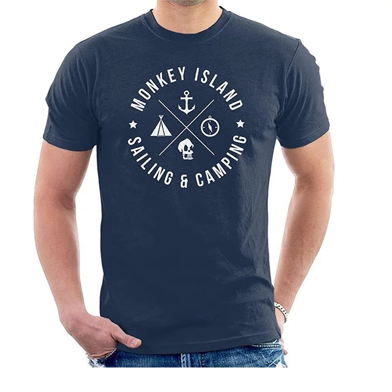 

2021 summer new top men's cross border Navy large casual short sleeve letter printed T-shirt