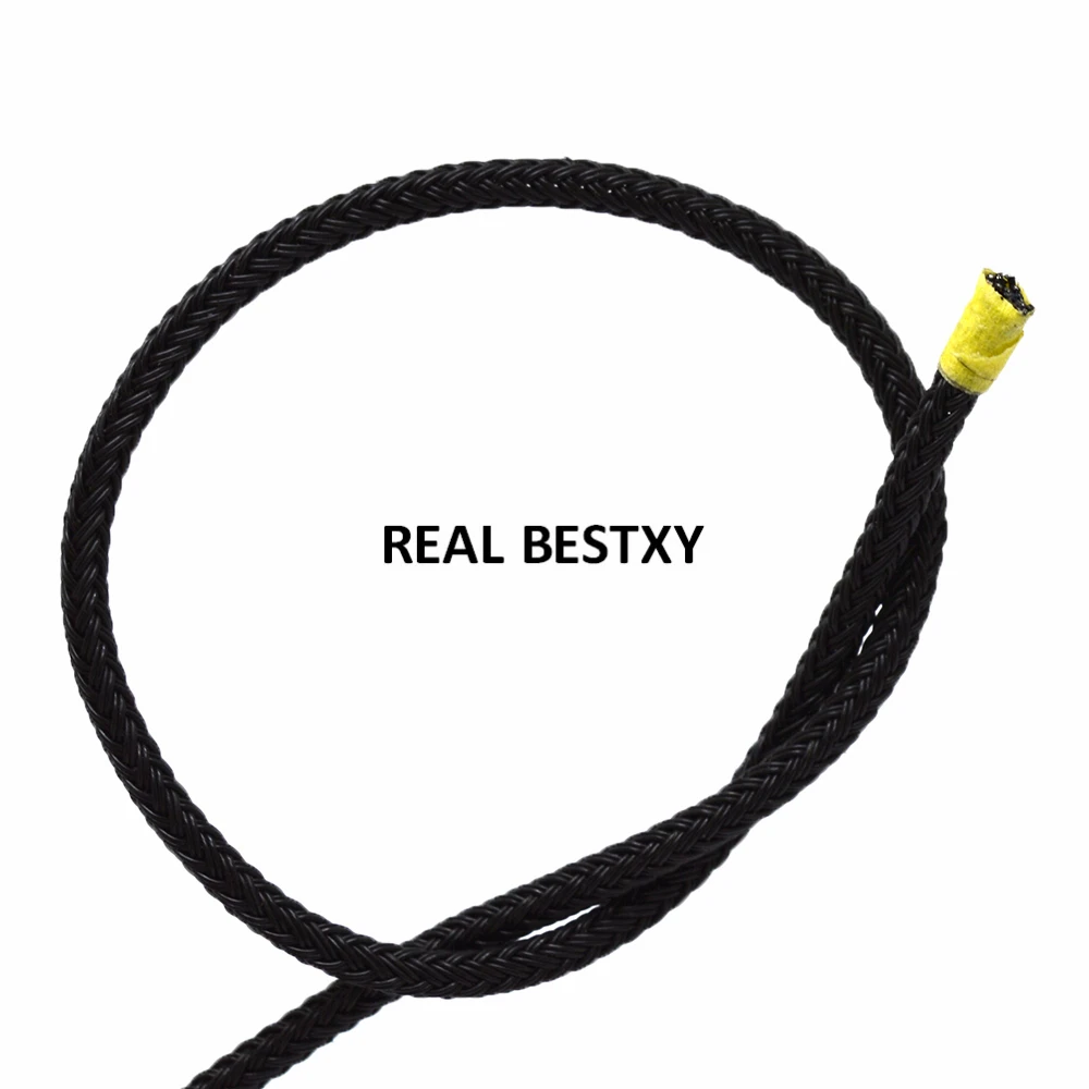 5 м/лот приблизительно 3 мм черные нити из нержавеющей стали плетеные стальные