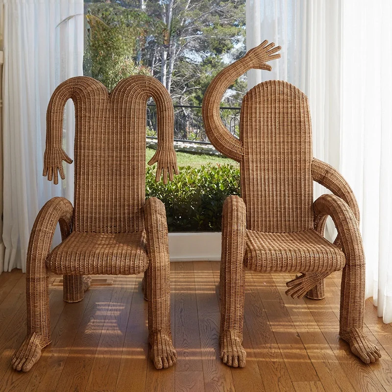 

GY Rattan Chair Sofa Creative Designer Furniture Decoration Outdoor Lying Balcony Woven Decoration Villa Garden Courtyard