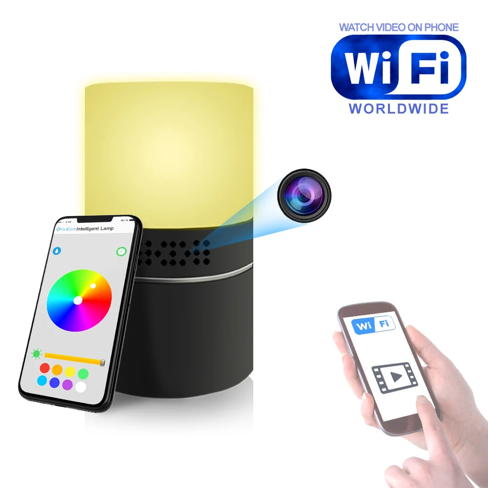 Настольная лампа безопасности Wi Fi IP камера Домашняя безопасность мини HD 1080P DVR ИК
