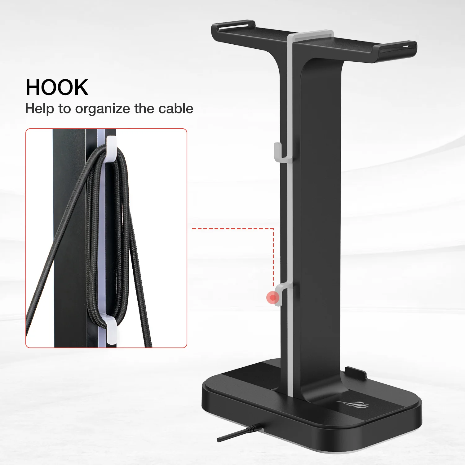 havit gaming headphone stand wired gamer headset desk dual headset hanger base with phone holder 2 usb charger free global shipping
