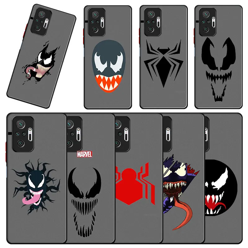 

Translucent Matte Phone Case For Xiaomi Redmi Note 11 9S 9 8 10 Pro Max Lite 8T 9T 9C 8A 7A 7 Fundas Caso Marvel manga
