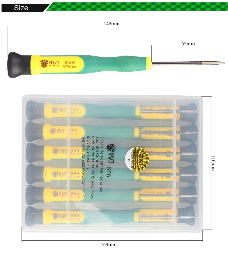 Набор отверток 12 в 1 для разборки и ремонта мобильных телефонов ПК|repair kit|screw driverin |