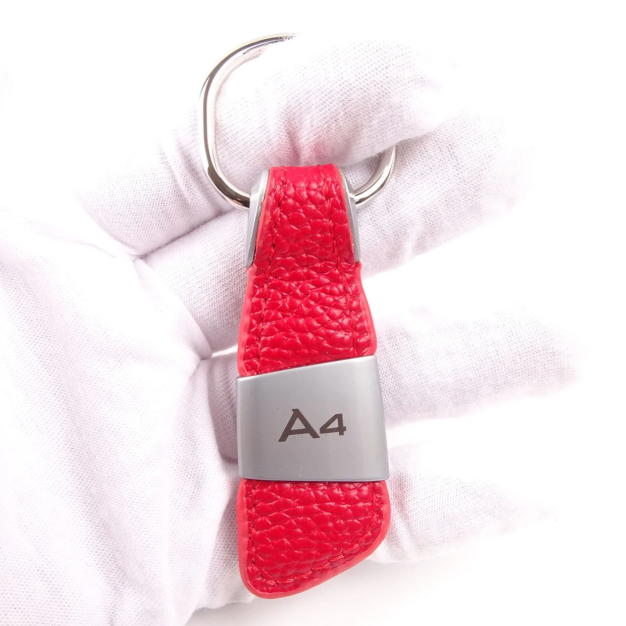 

FOR AUDI Genuine Leather Key Chain Ring for Audi A1 A3 A4 A5 A6 A8 TT Q2 Q3 Q5 Q7 Q8 Keychain Keyring Keyfob Car Styling