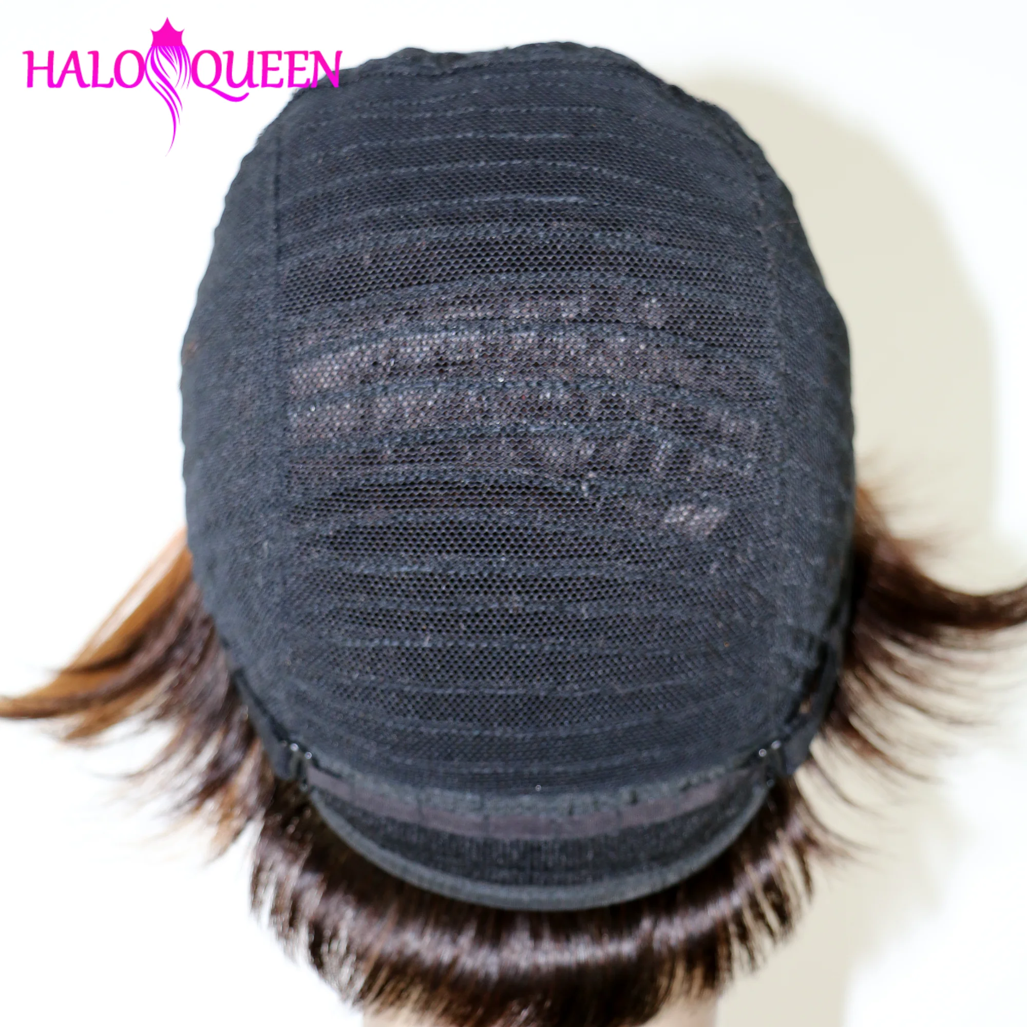 

HALOQUEEN Short Pixie Cut Wig Straight Hair Wig Peruvian Remy Wig Human Hair Wigs For Women Glueless Color Hair Machine Made Wig