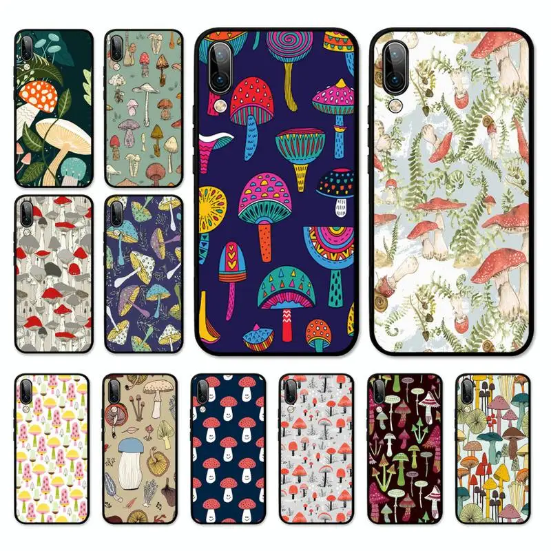 

Rainbow Mushrooms Phone Case For OPPO A9 A7 A3S A1K F5 Reno 2 Z Realme 6 5 Pro C3 Vivo Y91C Y51 Y31 Y19 Y17 Y11 V17