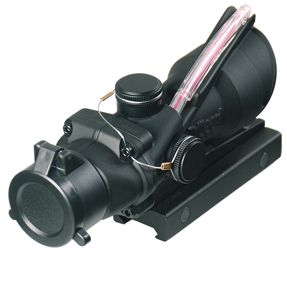 Тактический увеличительный прицел 4X32 оптический с красной и зеленой подсветкой