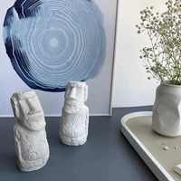 easter island stone statue aromatherapy plaster mold diy cement craft silicone mold ice mold epoxy resin candle soap mold