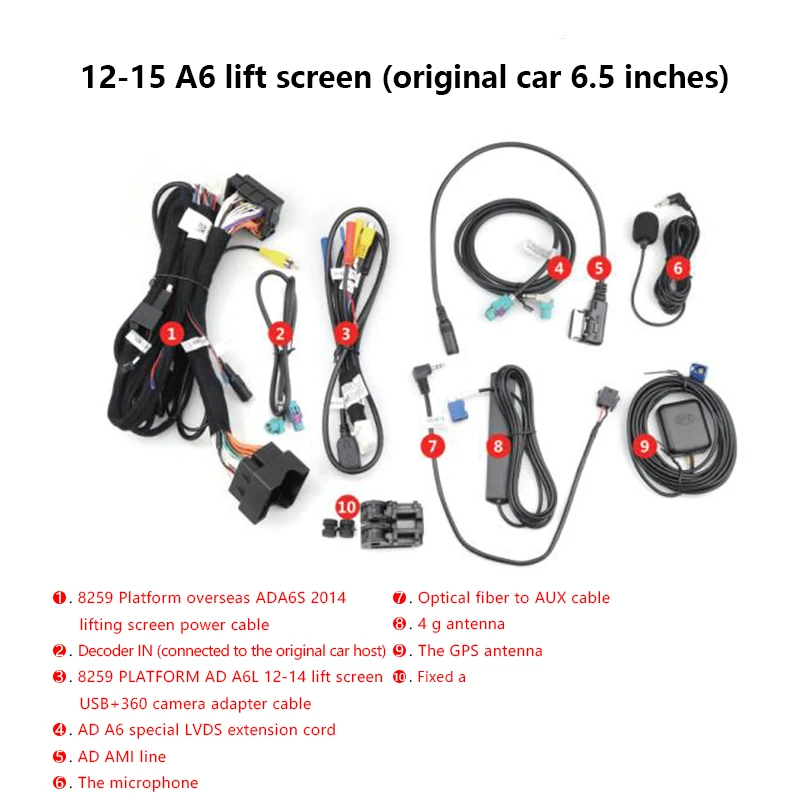 구매 GEHANG 2 Din 안 드 로이드 자동차 라디오 터치 스크린 멀티미디어 4 + 64G IPS 블루투스 Carplay 무선 Andi A6 A7 2012-2018