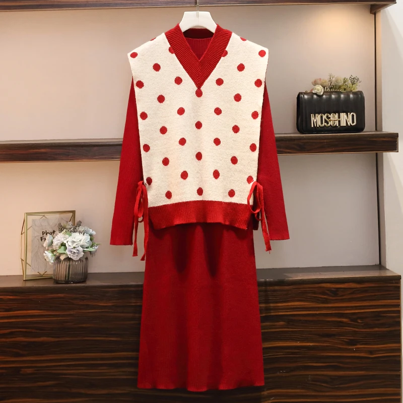 Женская одежда новинка 2019 черный топ и платье комплект из двух предметов размера