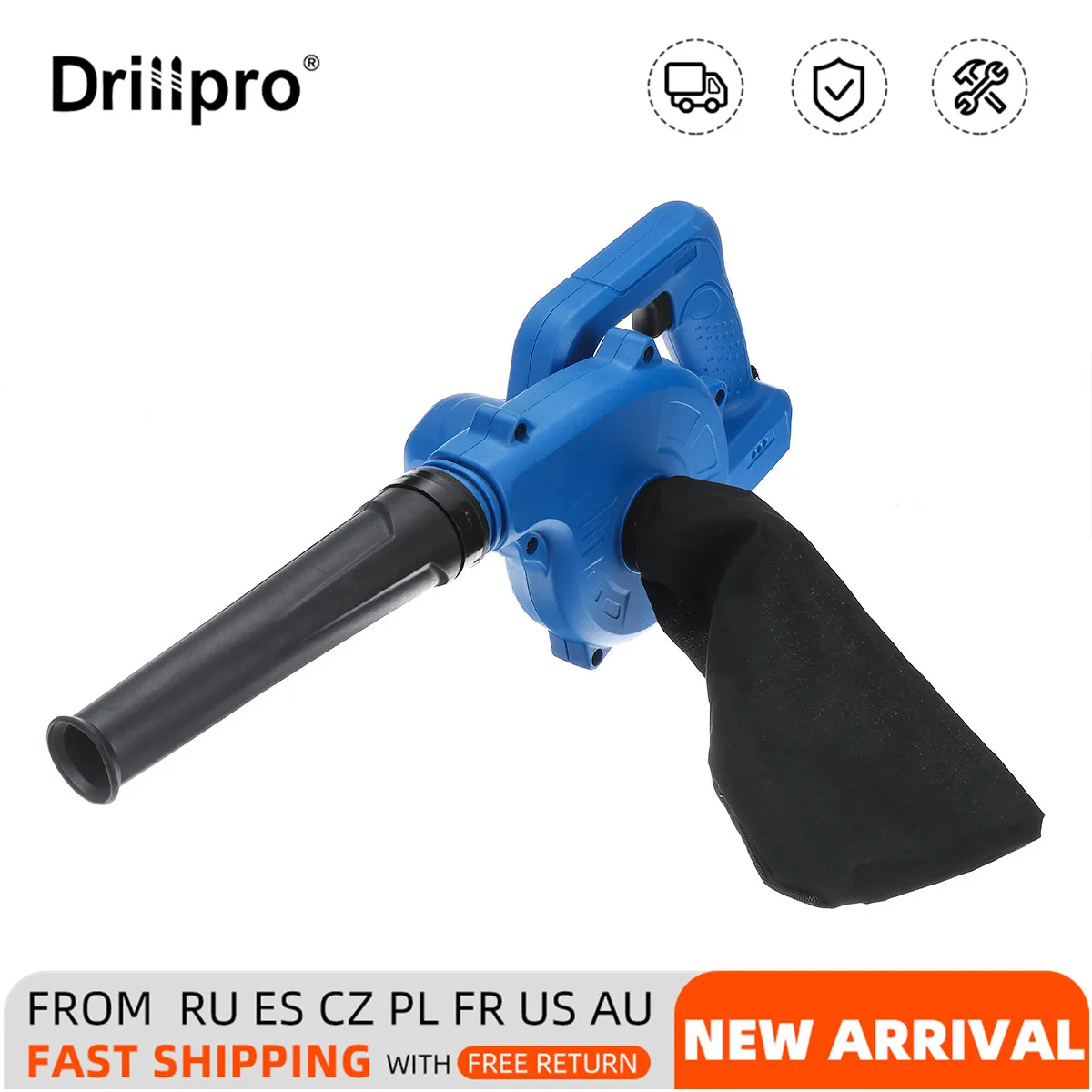 

Беспроводной Электрический воздуходувка Drillpro для чистки компьютера, пылесборник, пылесборник, электроинструменты для Makita, батарея 18 в