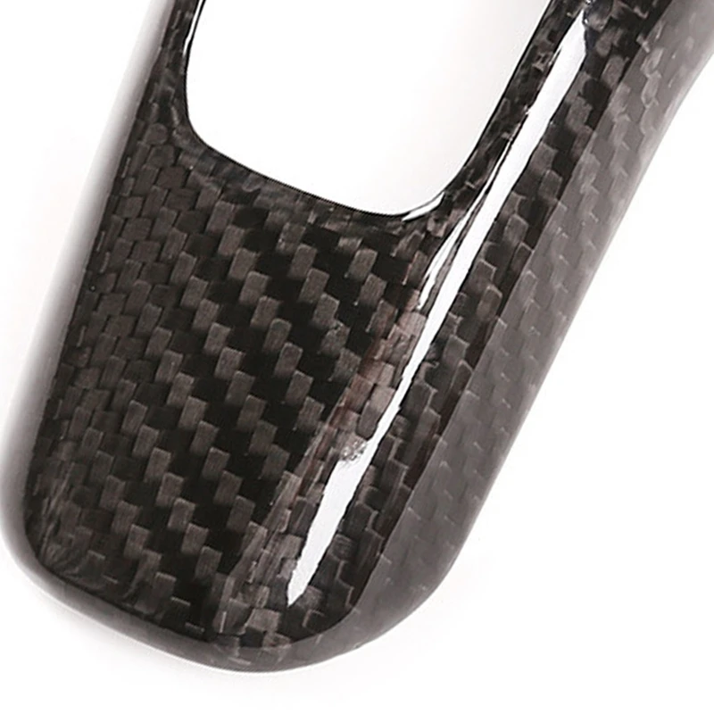 

Car Real Carbon Fiber Gear Shift Head Cover Trim Stickers for Land Rover Defender 110 2020-2021