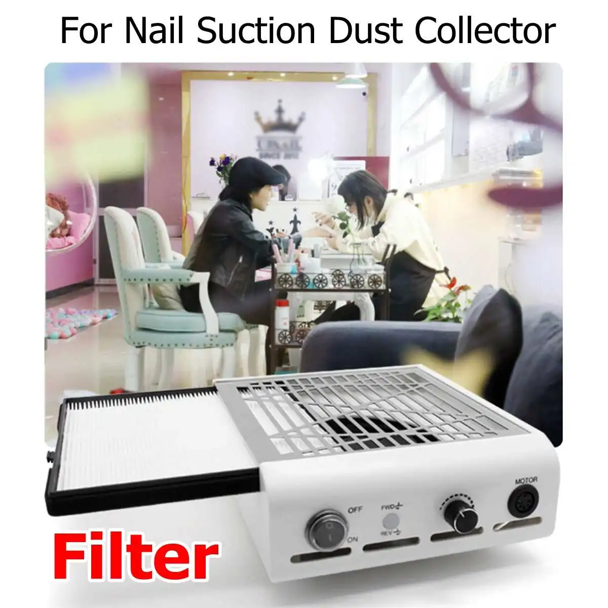 Пылесборник для ногтей 150 Вт пылесос маникюрный аппарат сильная мощность