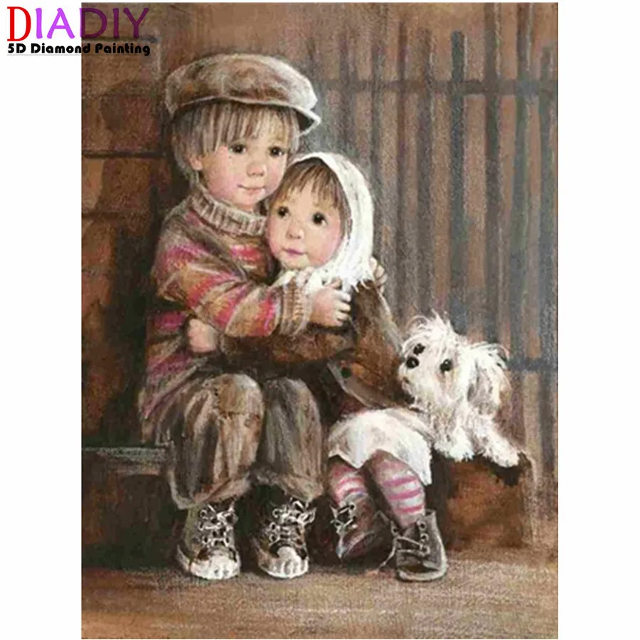 

DIY 5D Diamond Painting Full Circle Diamond Cartoon Character Cross Stitch Mosaic Home Decoration Gift
