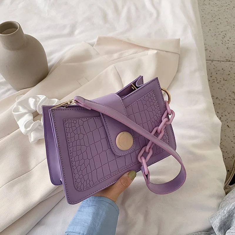 

Retro women's small bags 2021 popular new trendy fashion wild one-shoulder underarm bag ladies hand bag stone pattern female bag