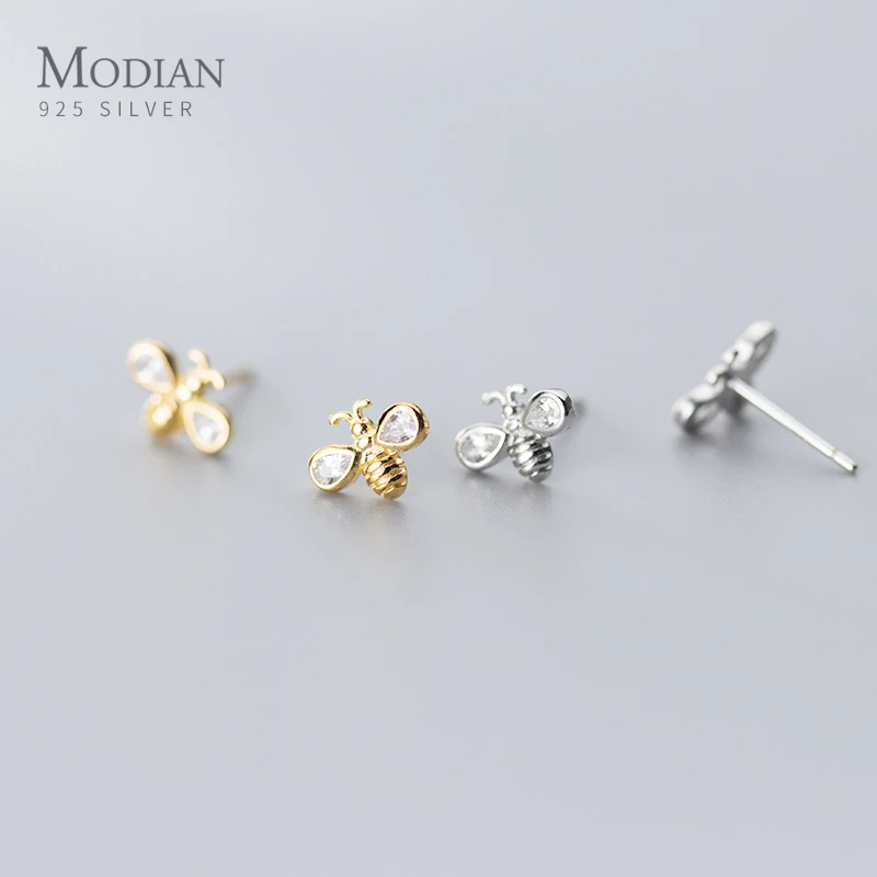 Modian горячая Распродажа 925 пробы серебро световой Циркон крошечные милые гвоздики