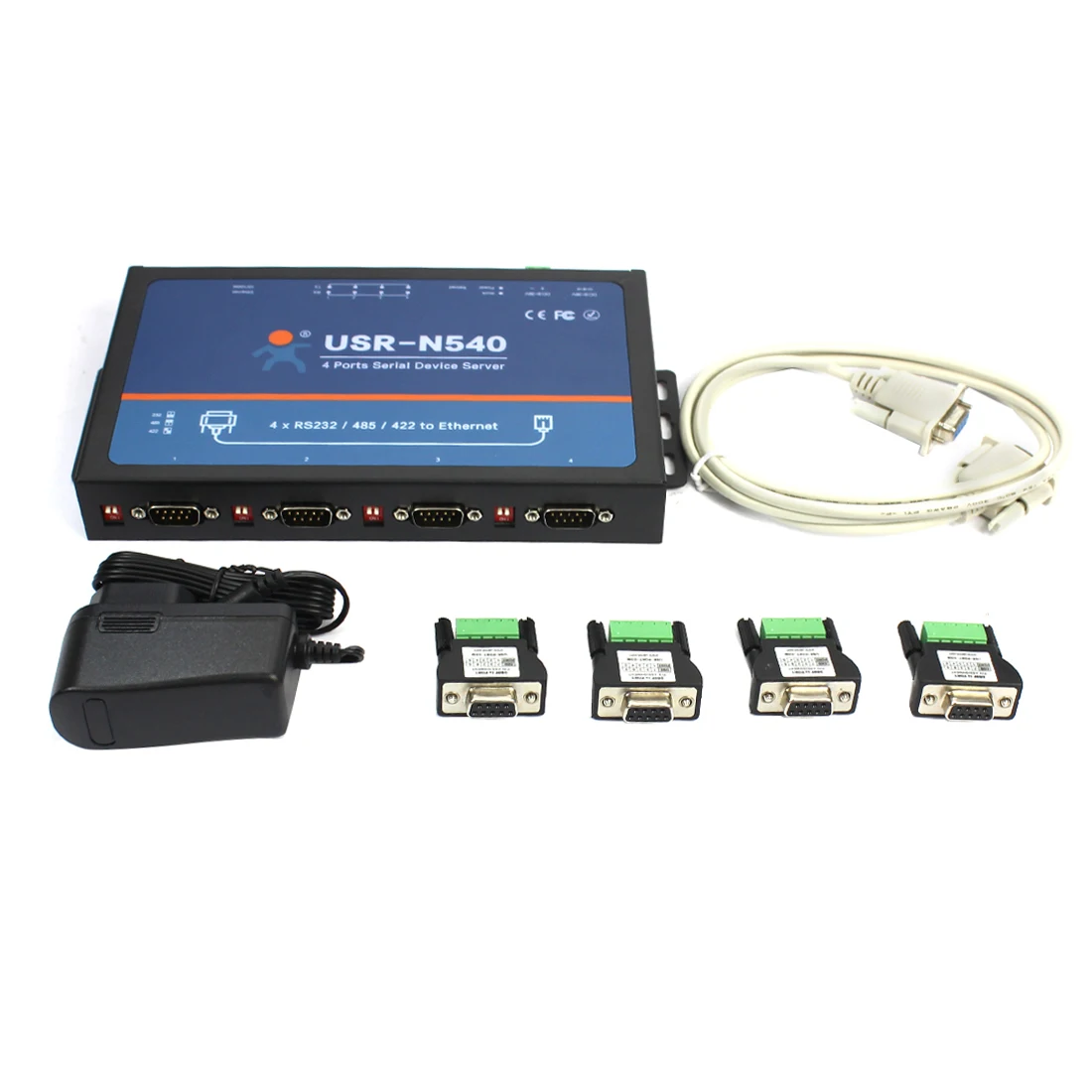 

Преобразователь USR-N540 RS232 в Ethernet RS485 в RJ45 RS422 в TCP IP