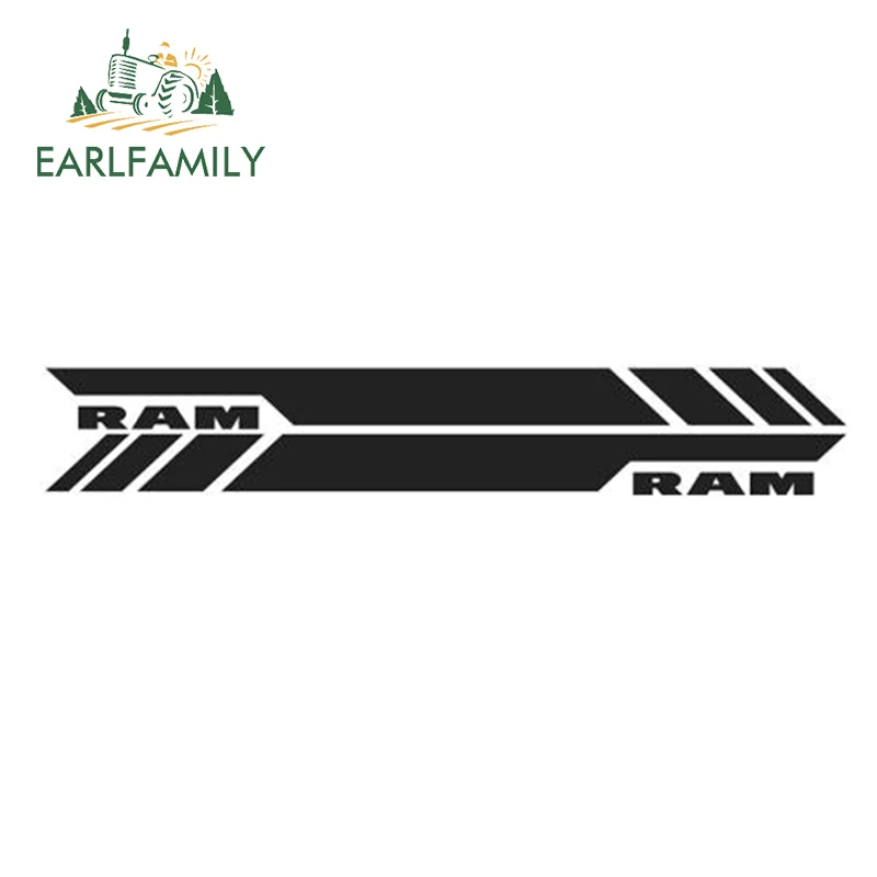 EARLFAMILY 100 см x 7 6 2x боковой полосой наклейка Графический комплект кузова автомобиля