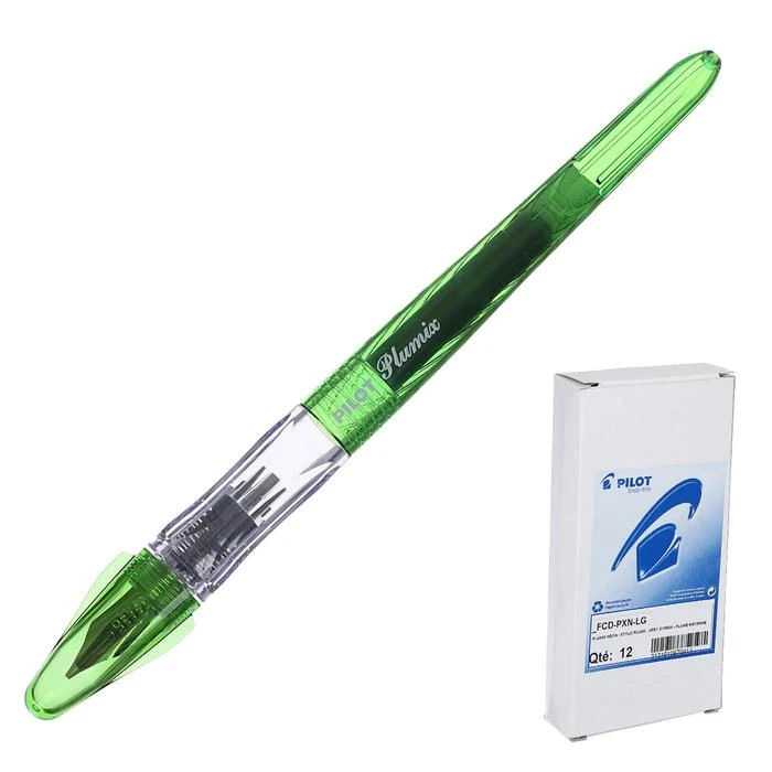 Ручка перьевая Pilot PLUMIX NEON узел 0 58мм светло-зеленая FCD-PXN LG 5301691 | Канцтовары для