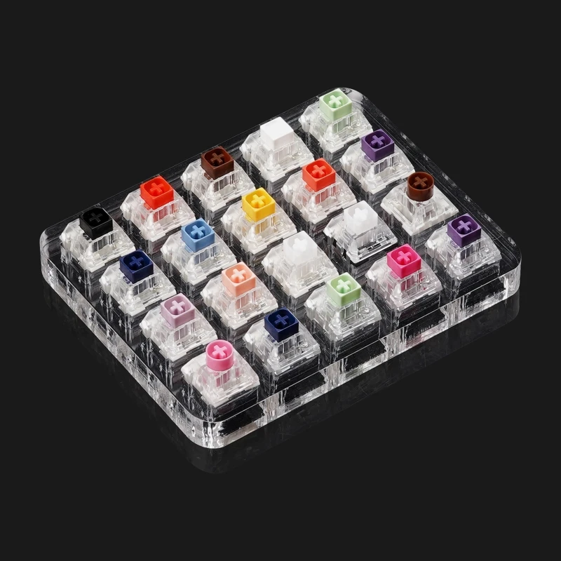 20 Key Caps Testing Tool Kailh Box Switches Keyboard Tester Kit Clear Keycaps Sampler PCB Mechanical | Компьютеры и офис