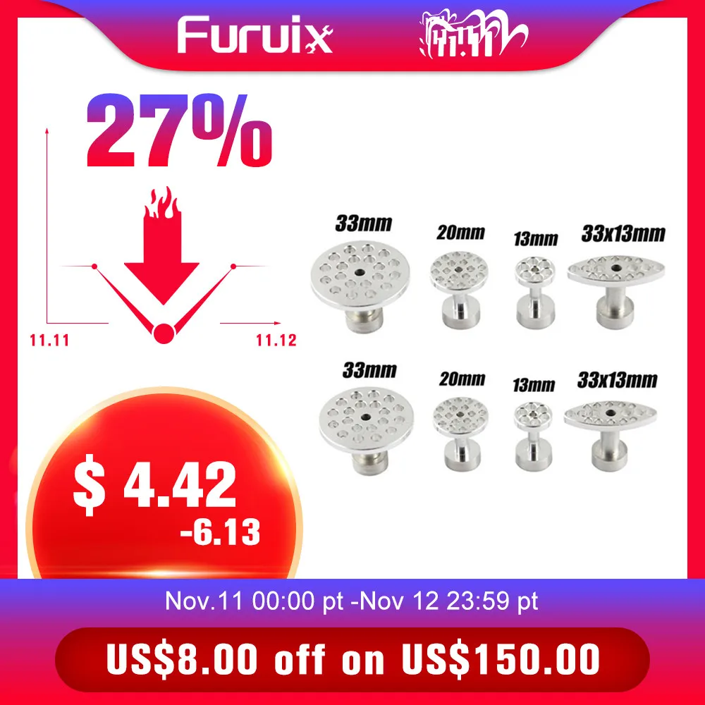 Инструменты 4 размера 8 шт. набор инструментов для авто алюминиевый клей съемник