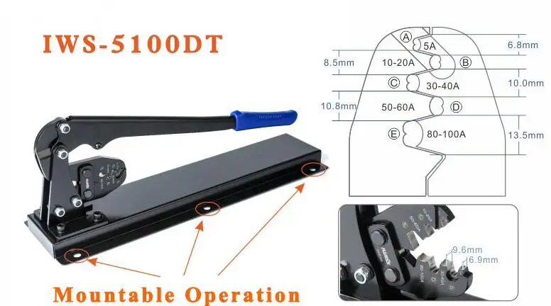 

IWISS IWS-5100D Настольные OT Открытые латунные плоскогубцы для носовой линии Обжимные клещи Купельный носовой костюм IWS-8200DT