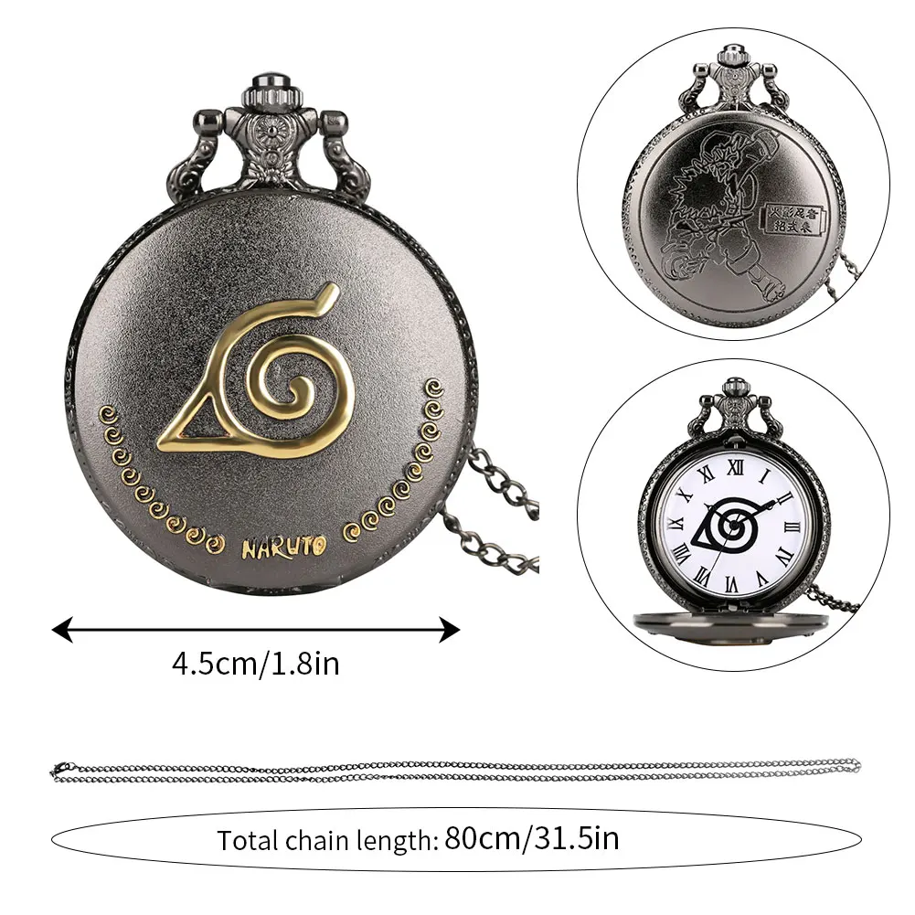Cartoon Themed Pocket Watch Boys Vintage Bronze Quartz Pocket Watch White Roman Numeral Dial Kids Fashion Pendant Gift Set Box