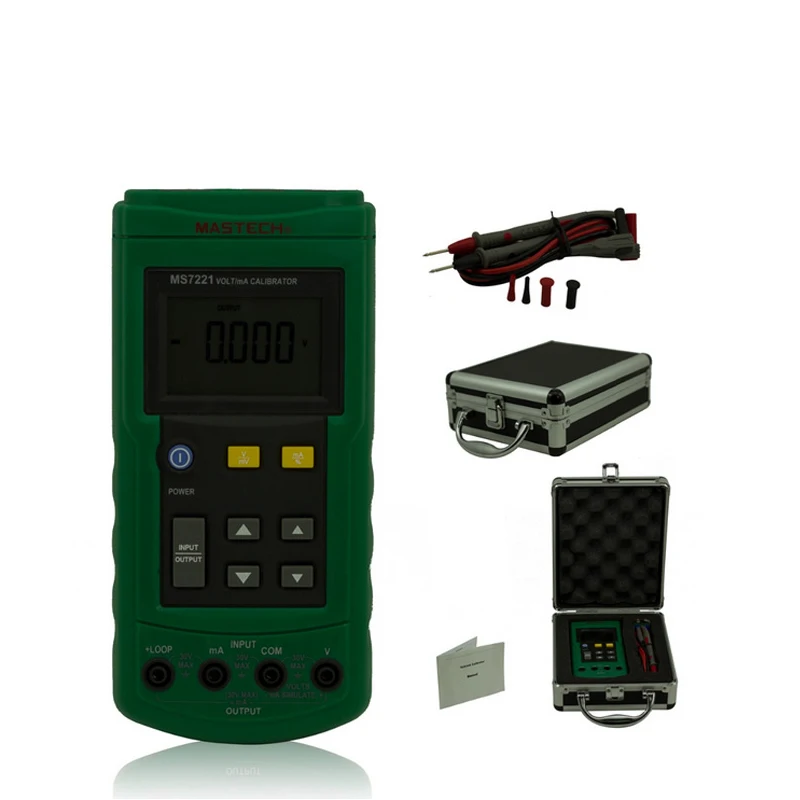 Mastech MS7221 Вольт/мА Напряжение ток калибратор источник/Выход Шаг DC 0 10V 24mA метр