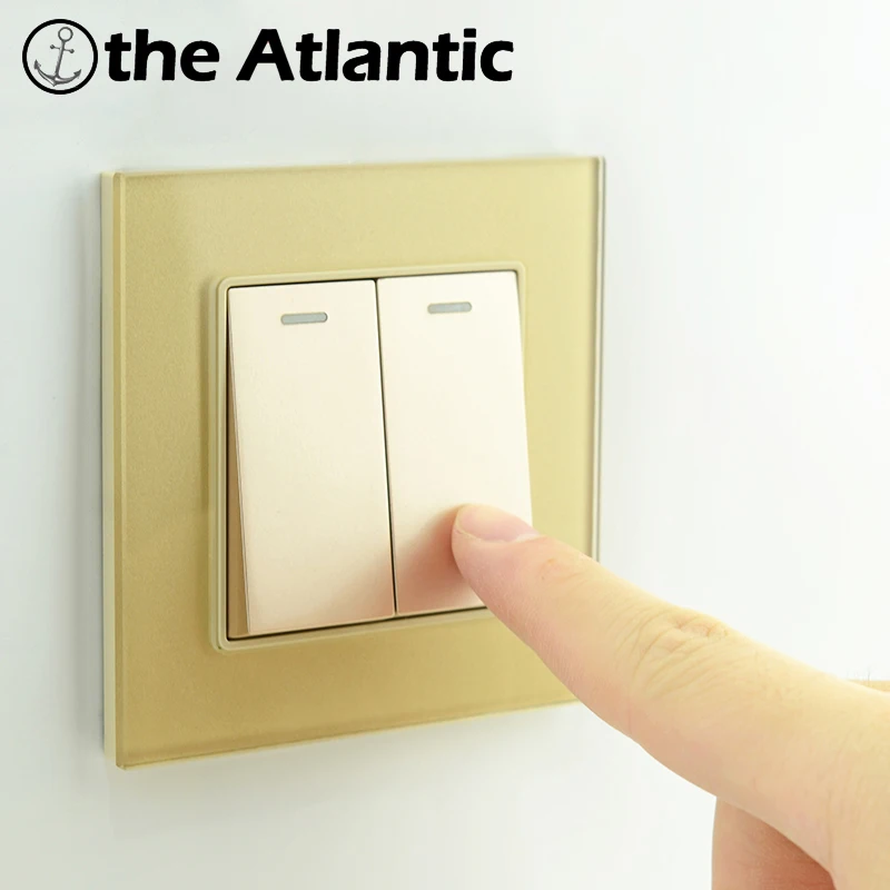 Atlectric 1 2 3 4 банда настенный выключатель кнопка выключателя света ЕС FR франч разъем