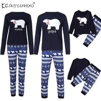 polar bear christmas clothes family look matching t shirt suit baby girl boys home pajamas tshirt mother daughter son outfits