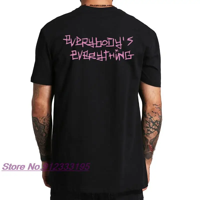 Lil Peep T shirt New Album Everybody's Everything Tshirt American Rapper Hiphop Letter Print Cool EU Size 100% Cotton Tops
