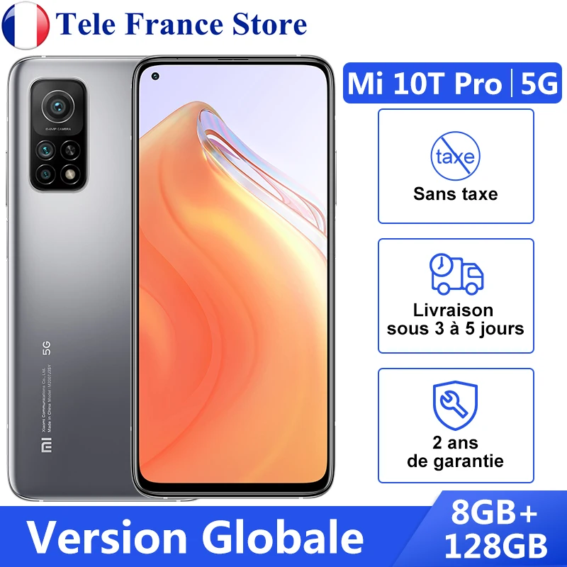 Глобальная версия Xiaomi Mi 10T Pro 5G 8 ГБ 128 Snapdragon 865 смартфон 6 67 &quot144 Гц экран 108MP