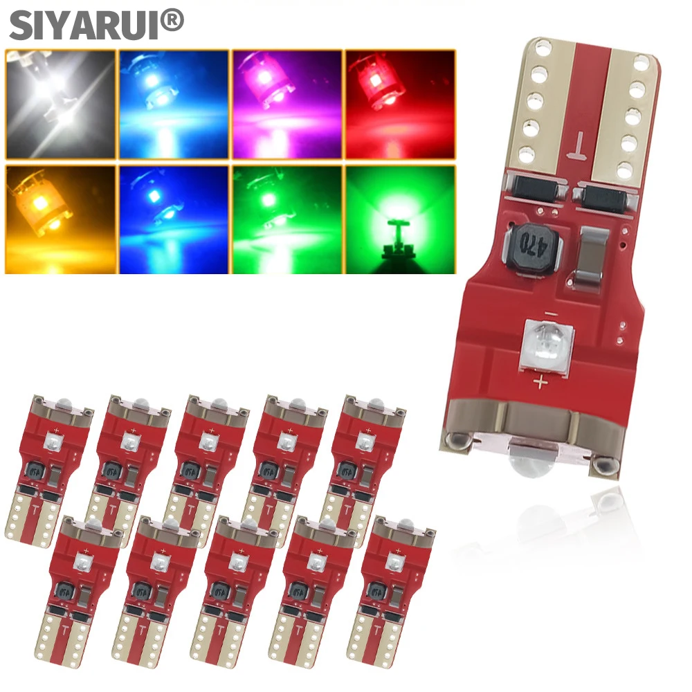 Светодиодные лампы Canbus DC9-28V W5W T10 3030 3 SMD 2 шт. автомобильные сигналы боковой маркер
